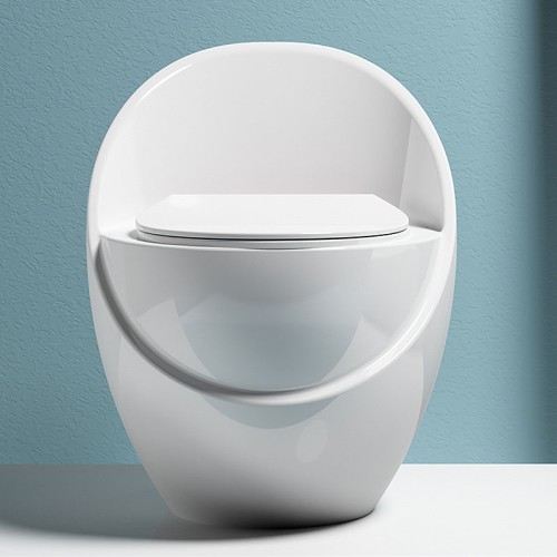 Inodoro Ergonómico con Faldón de Altura ADA 