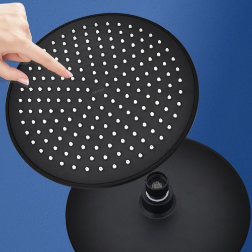 Set de Ducha Negro Mate para Baño