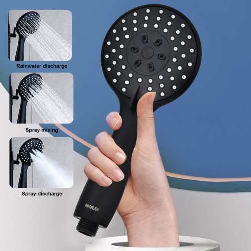 Set de Ducha Negro Mate para Baño