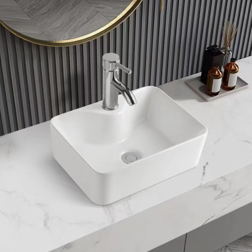 Lavabo Rectangular de Sobremesa para Baño 