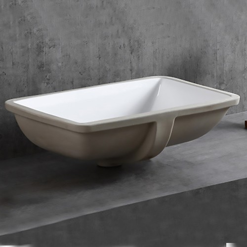 Lavabo Rectangular Pequeño de Montaje Bajo Encimera