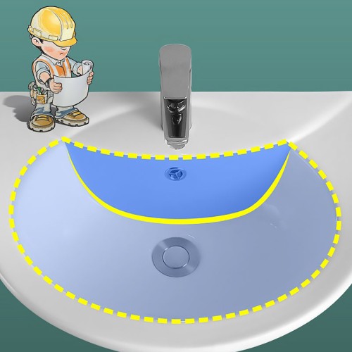 Lavabo Semi Pedestal de Pared