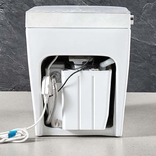 Inodoro de Una Pieza con Instalación a 10 Pulgadas