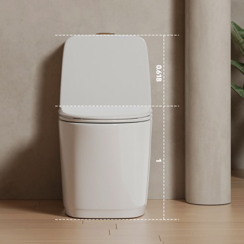 Inodoro de Esquina Compacto para Baño Pequeño 