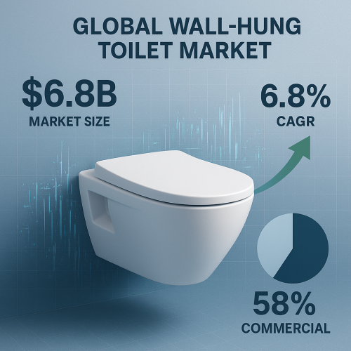 Wall-Hung Ceramic Toilet for Modern Bathrooms 