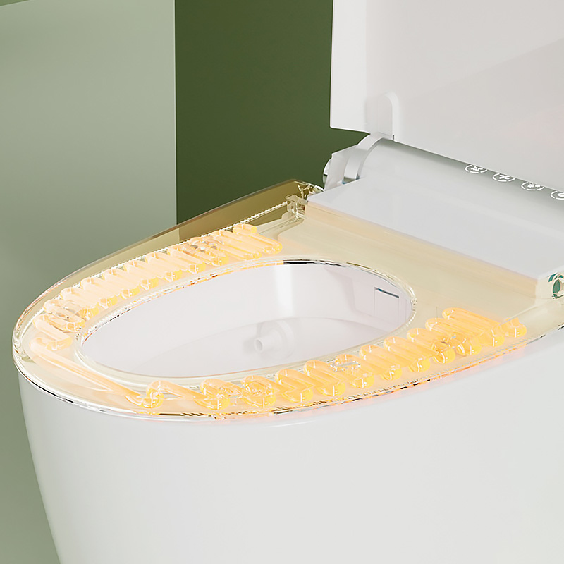 DELORIGIN 14pcs Toilet Splash Guard Pads, Self Adhesive, White, Non