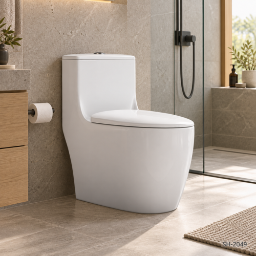 Ceramic Floor Mounted Western Toilet