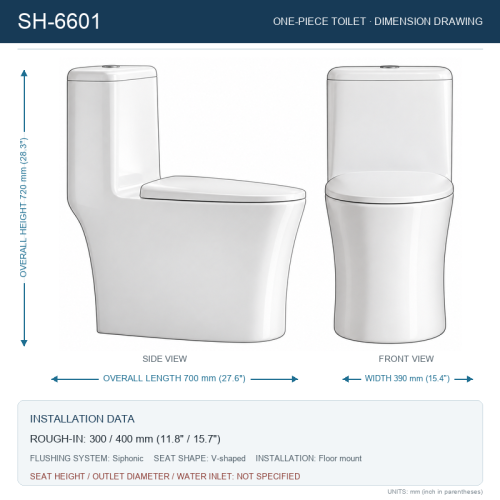 European Water Closet S and P Trap