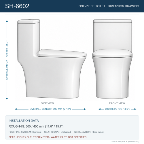 Back to Wall S Trap Toilet