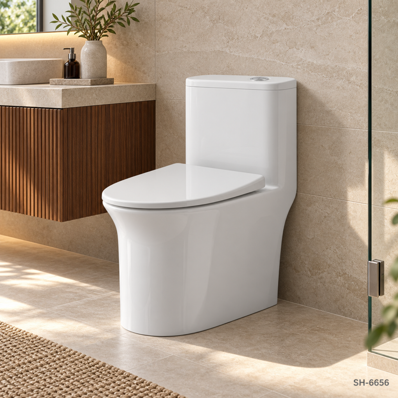 Double Vortex Flush Toilet Bowl