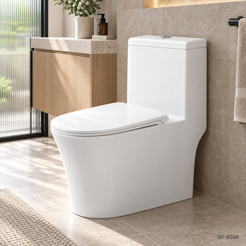 Elongated Full Skirted Trapway Toilet