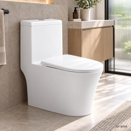 Elongated Full Skirted Trapway Toilet