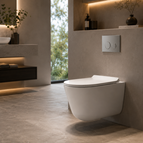 Compact Wall Hung Toilet Tornado Flush Sh-8810