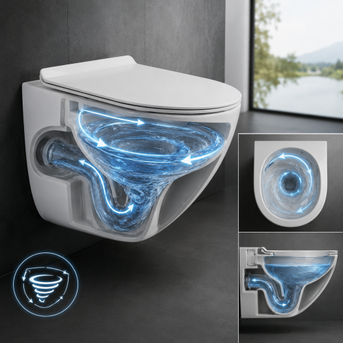 Tornado flush wall hung toilet SH-8811