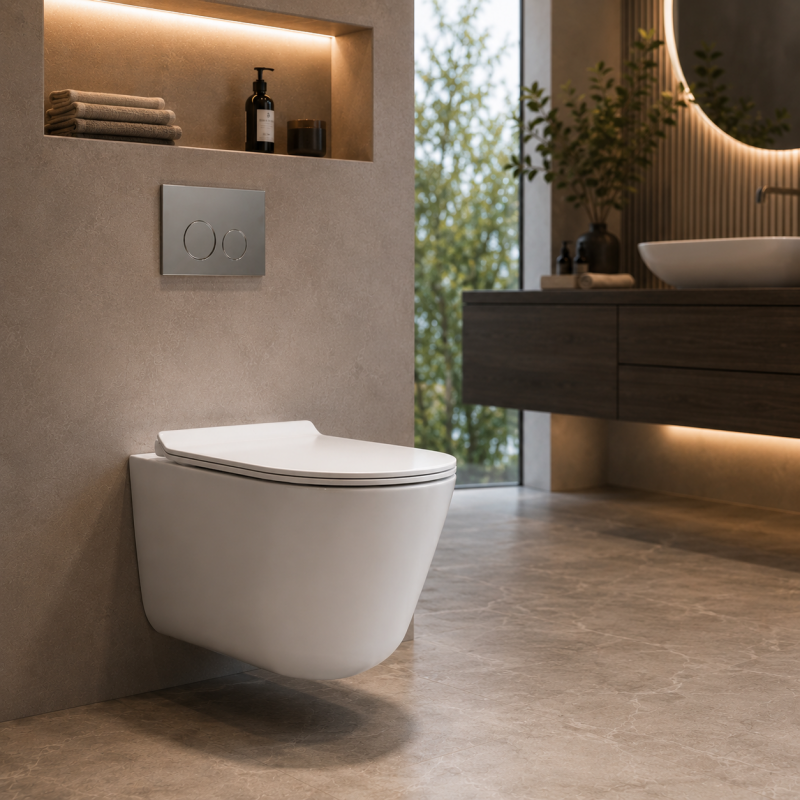 Compact Wall Hung Toilet Tornado Flush Sh-8810
