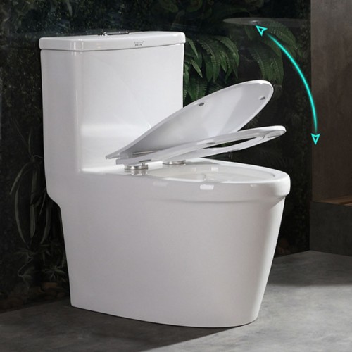 thumbnail image 2 of US Warehouse] Space Saver Dual-Flush Elongated One-Piece Toilet With 2 of 12