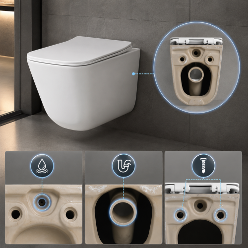 Wall Hung Toilet Mounting Connections