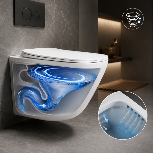 Tornado Flush Wall Hung Toilet