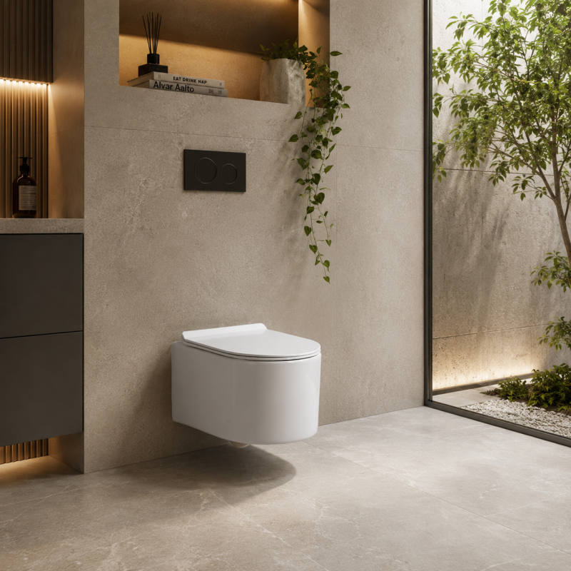 Wall Hung Toilet Bowl Tornado Flush for Commercial Bathroom