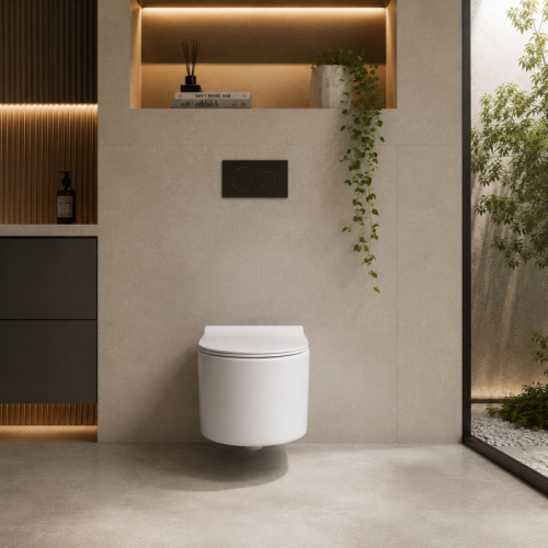 Wall Hung Toilet Bowl Tornado Flush for Commercial Bathroom