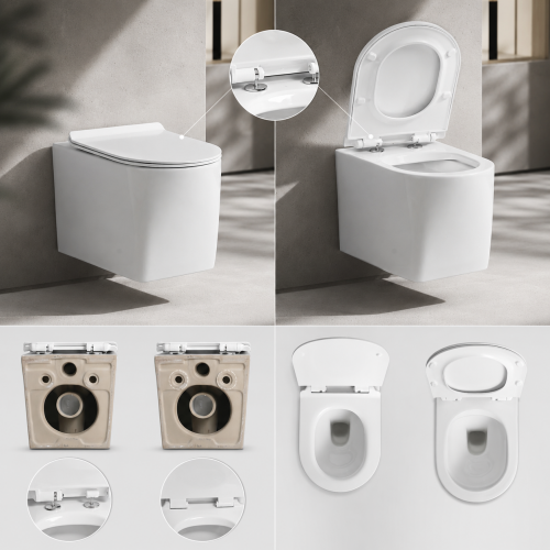 SH-8816 wall hung toilet standard seat and lid