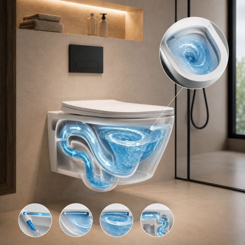 Tornado Flush Wall Hung Toilet