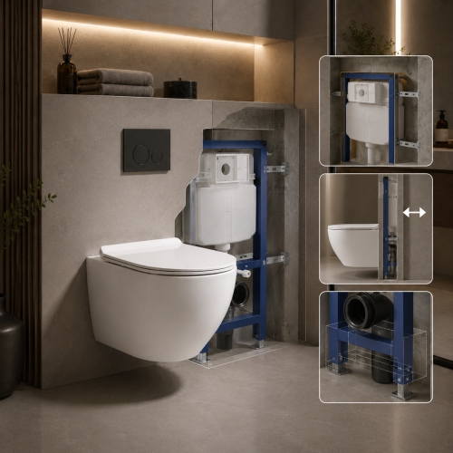 Wall hung toilet carrier compatibility review SH-8819