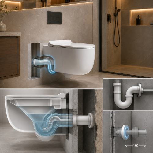 Wall Drain P-Trap Connection