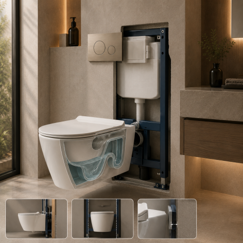 SH-8821 wall hung toilet carrier compatibility