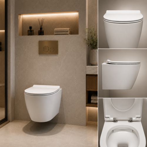 SH-8823 wall hung toilet standard seat design