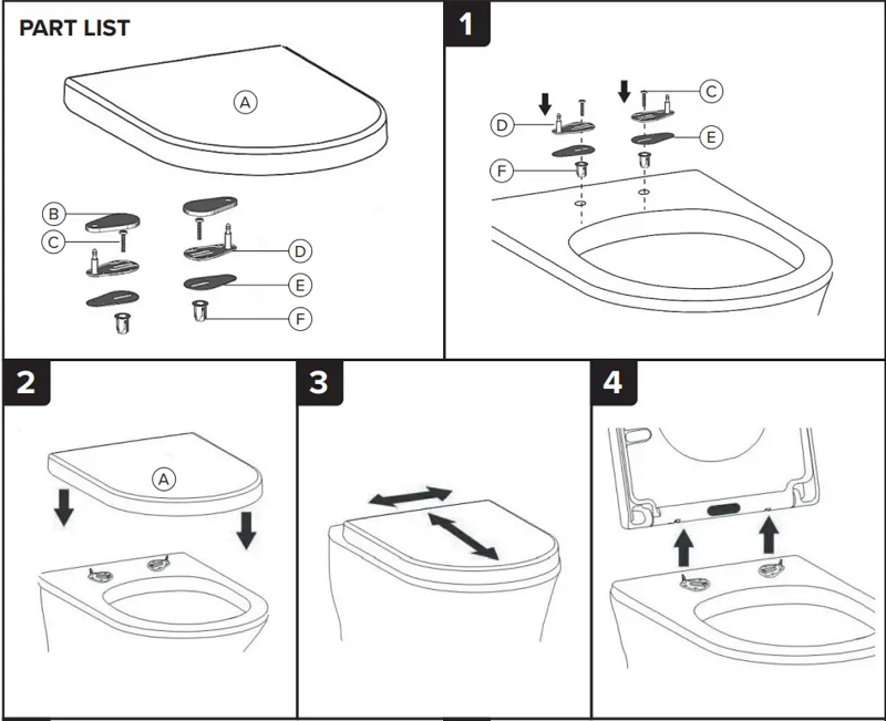 Toilet Seat Tightening Kit