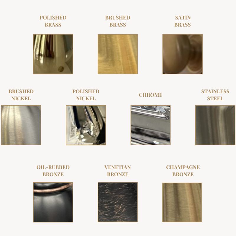 popular bathroom faucet finishes