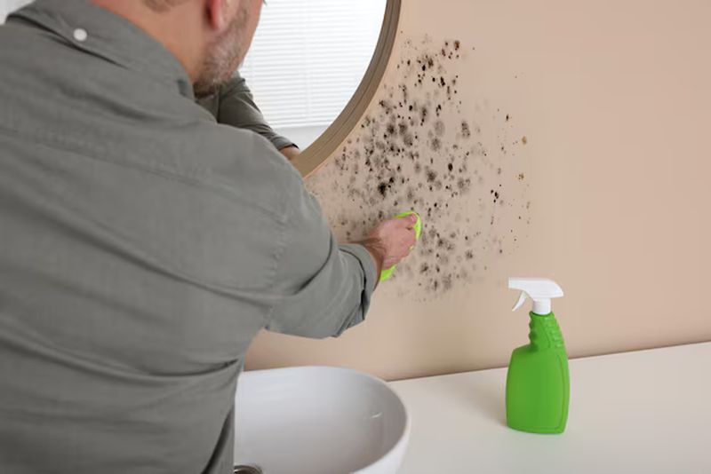 how to remove mold from bathroom walls
