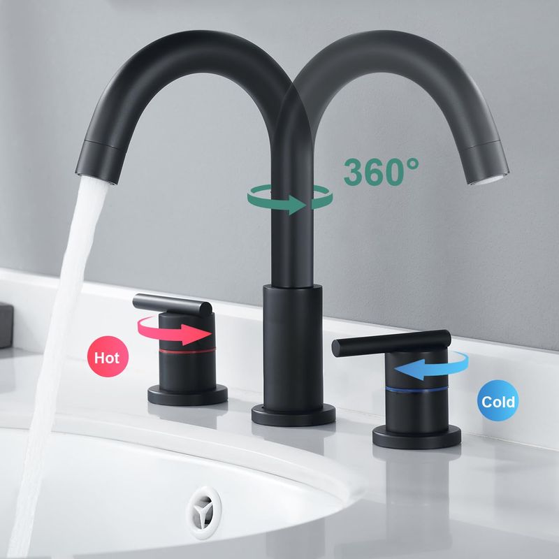 two handle sink faucet