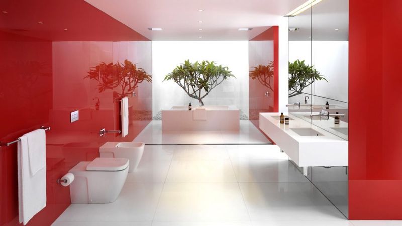 contemporary bathroom color schemes