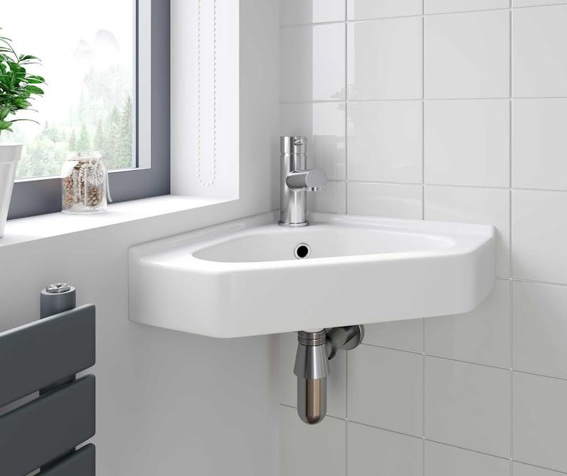 Corner Cloakroom Basin