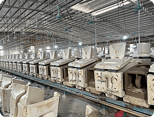 Pouring into the Mold