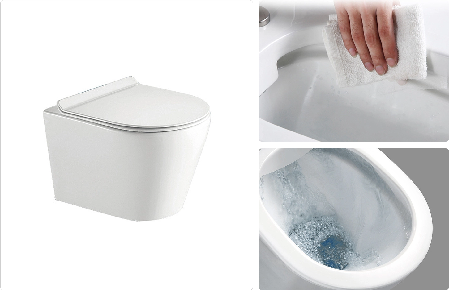 Rimless Wall Hung Toilet